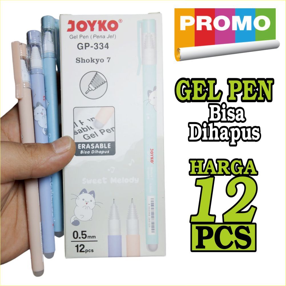 

GEL PEN JOYKO PENA GEL BISA DIHAPUS - Erasable Gel Pen GP 334 - Pena Bisa di Hapus