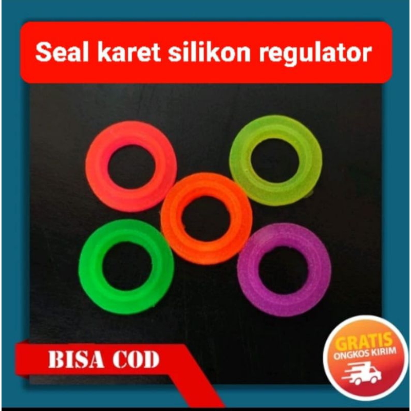seal karet silikon datar pada regulator kompor gas