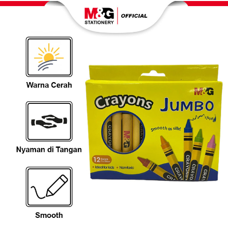 

M&G Pensil Krayon Round Crayon 12 Warna