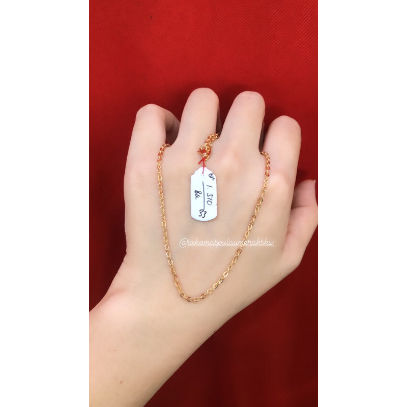 Kalung nori anak emas asli 375/8k
