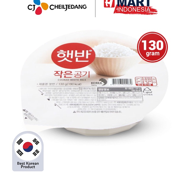 

Sale Sekarang CJ Hetbahn Cooked White Rice Nasi Putih Instan Korea 13g