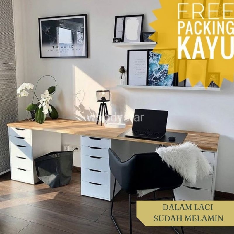 MK18 Meja kerja meja kantor meja gaming meja rias meja kosmetik minimalis murah berkualitas jepara b