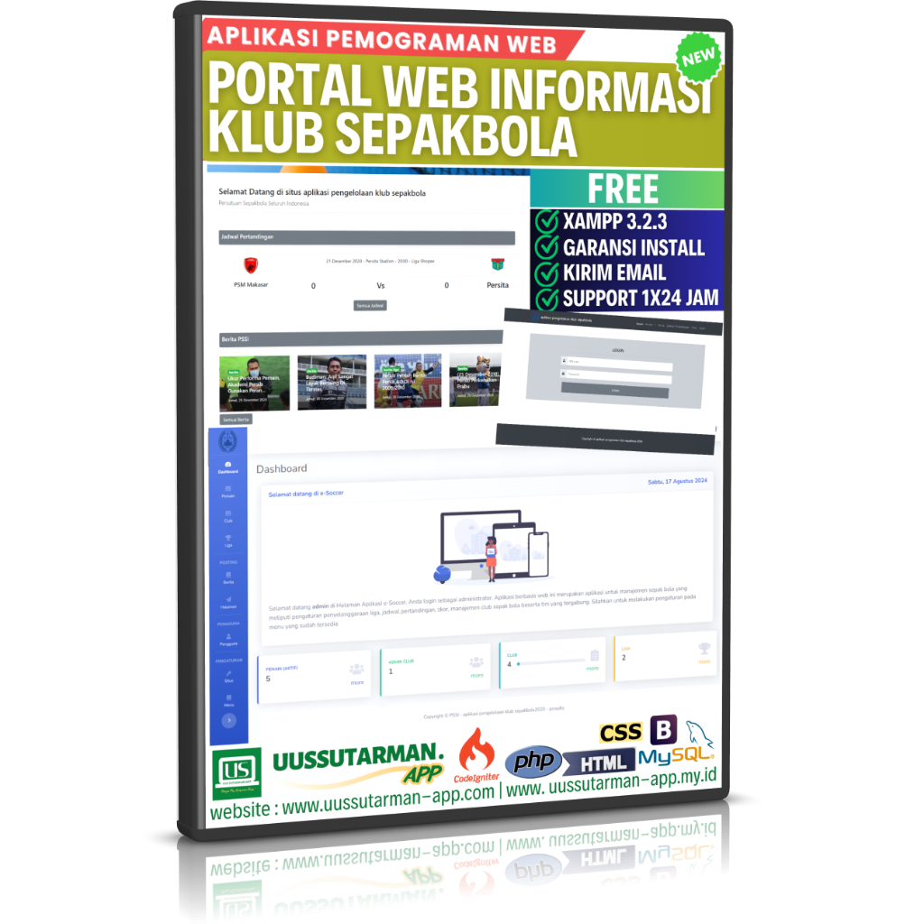 Aplikasi web portal berita dan statistik Klub Sepakbola berbasis web