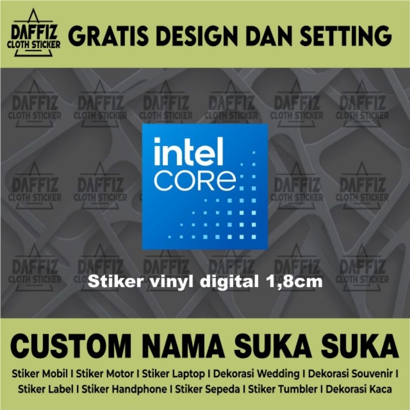 

STIKER VINYL INTEL CORE 1,8cmx1,8cm
