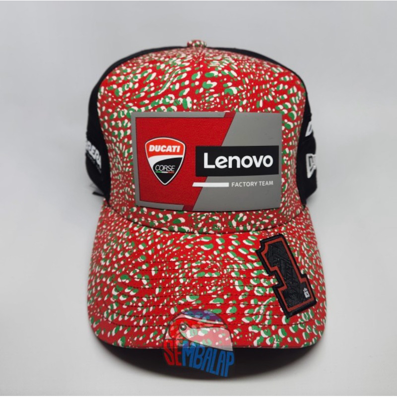 Topi NEW ERA Francesco Pecco Bagnaia Ducati MotoGP 2024 Special Mugello ORIGINAL Limited Edition Mot