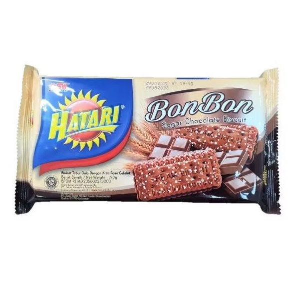 

ASW Foods Hatari biscuit bon bon sugar chocolate 190gr gula coklat