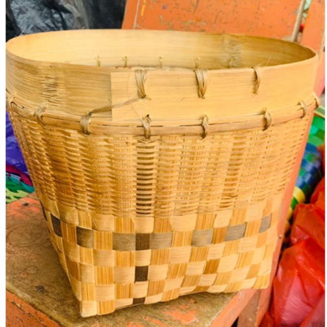 Rinjing Bambu Kecil Viral Termurah /Senik Bambu/ Kranjang Bambu
