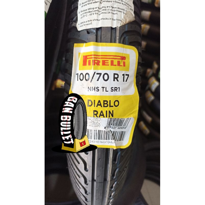 Ban motor PIRELLI DIABLO RAIN - 100/70R17 - Ninja RR/Old, dll