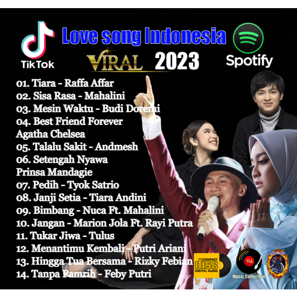 Kaset Cd Audio - TOP Hits TikTok Viral  & Spotify Indonesia 2023 VOL 15