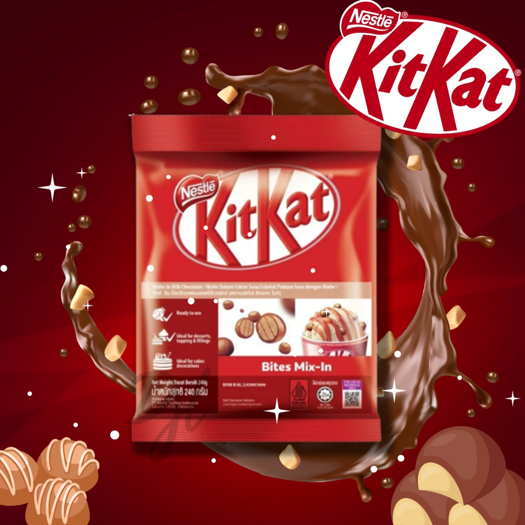 

NESTLE KitKat Bites Mix-in Wafer dalam Coklat Susu 240g