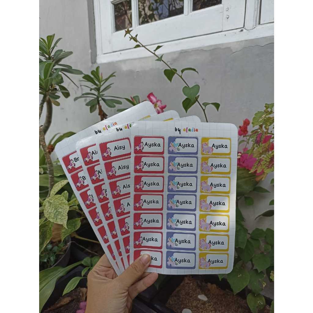 

Stiker Nama | Stiker Custom | Stiker Waterproof