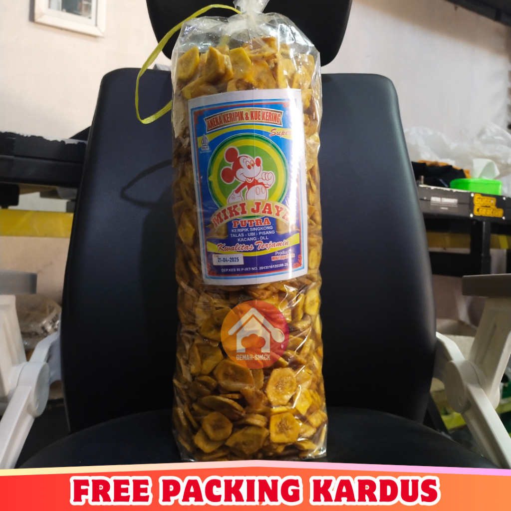 

Keripik Pisang Manis Caramel 1KG Pisang Bulat Koin Gurih Renyah Cemilan Snack Kiloan Murah