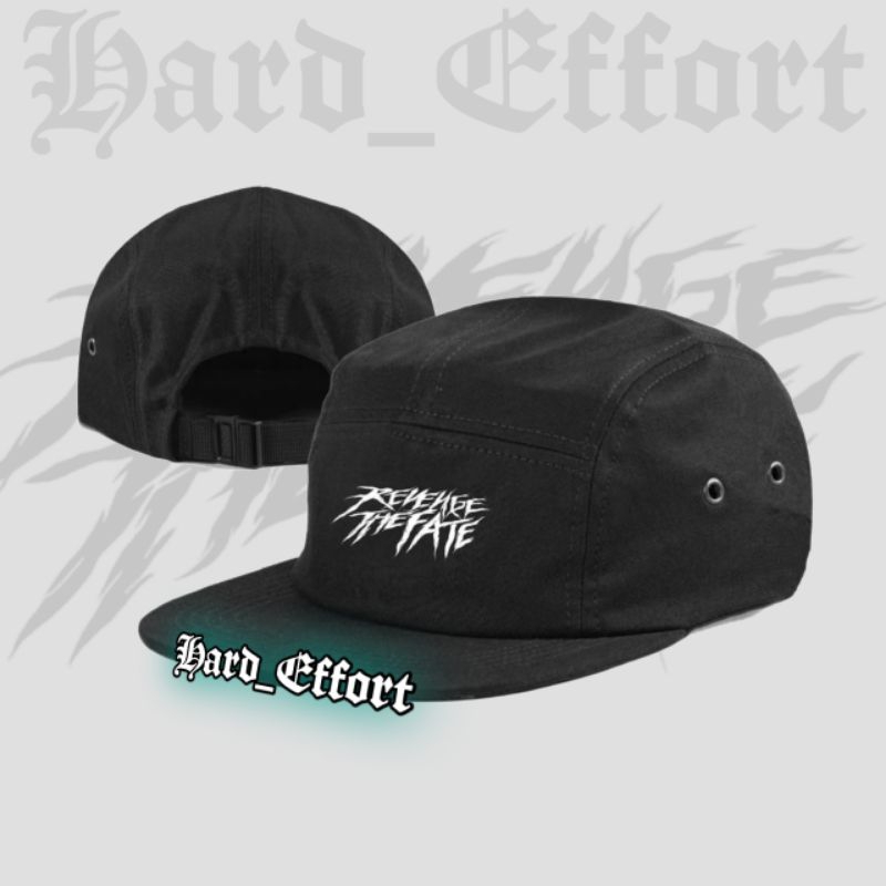 REVENGE THE FATE | FIVE PANEL HAT CAPS BAND | TOPI 5 PANEL BAND | TOPI 5 PANEL METAL | TOPI COWO DIS