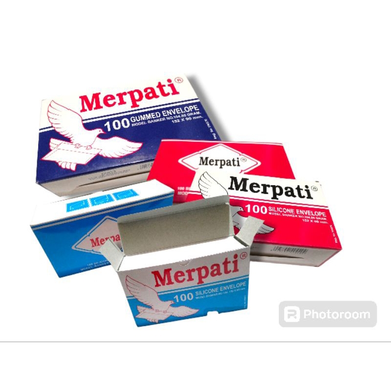 

1pak 100lembar amplop merpati model banker ukuran 152x90