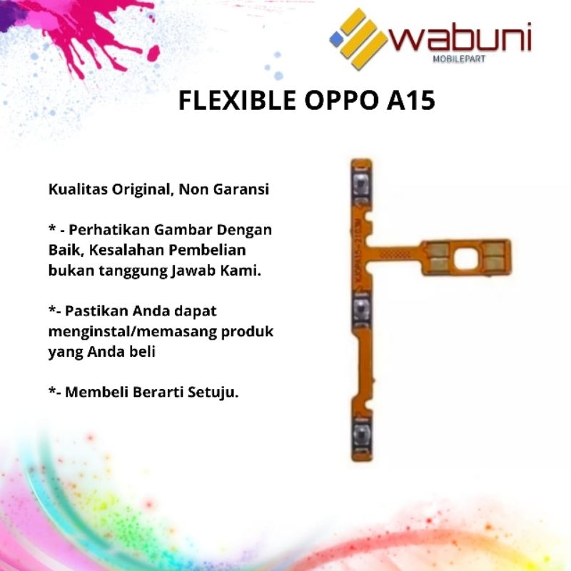 FLEXIBLE OPPO A15 ON/OFF +VOLUME / FLEX ON/OFF OPPO A15