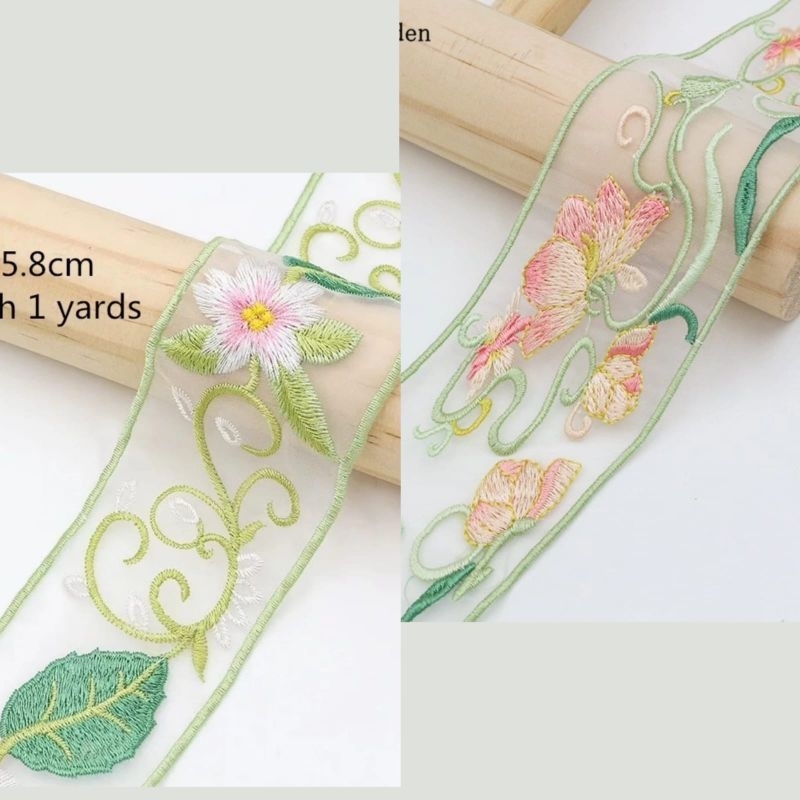 renda bordir per-meter (100cm)