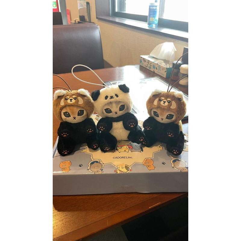 boneka mofusand panda nyan - gantungan kunci mofusand - gantungan tas mofusand