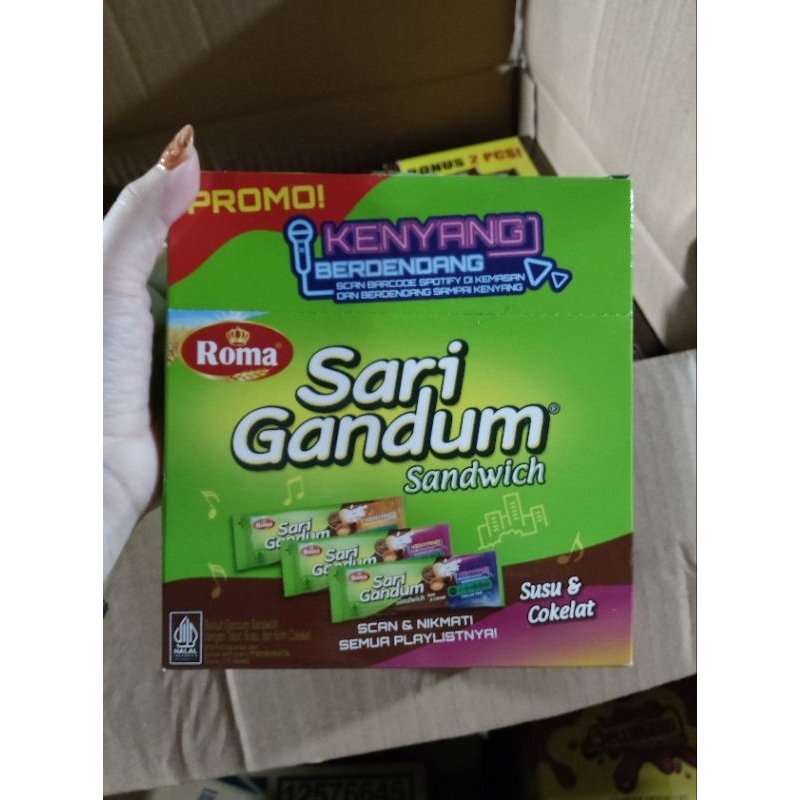 

sari gandum sandwich KEMASAN BARU isi 12 bungkus