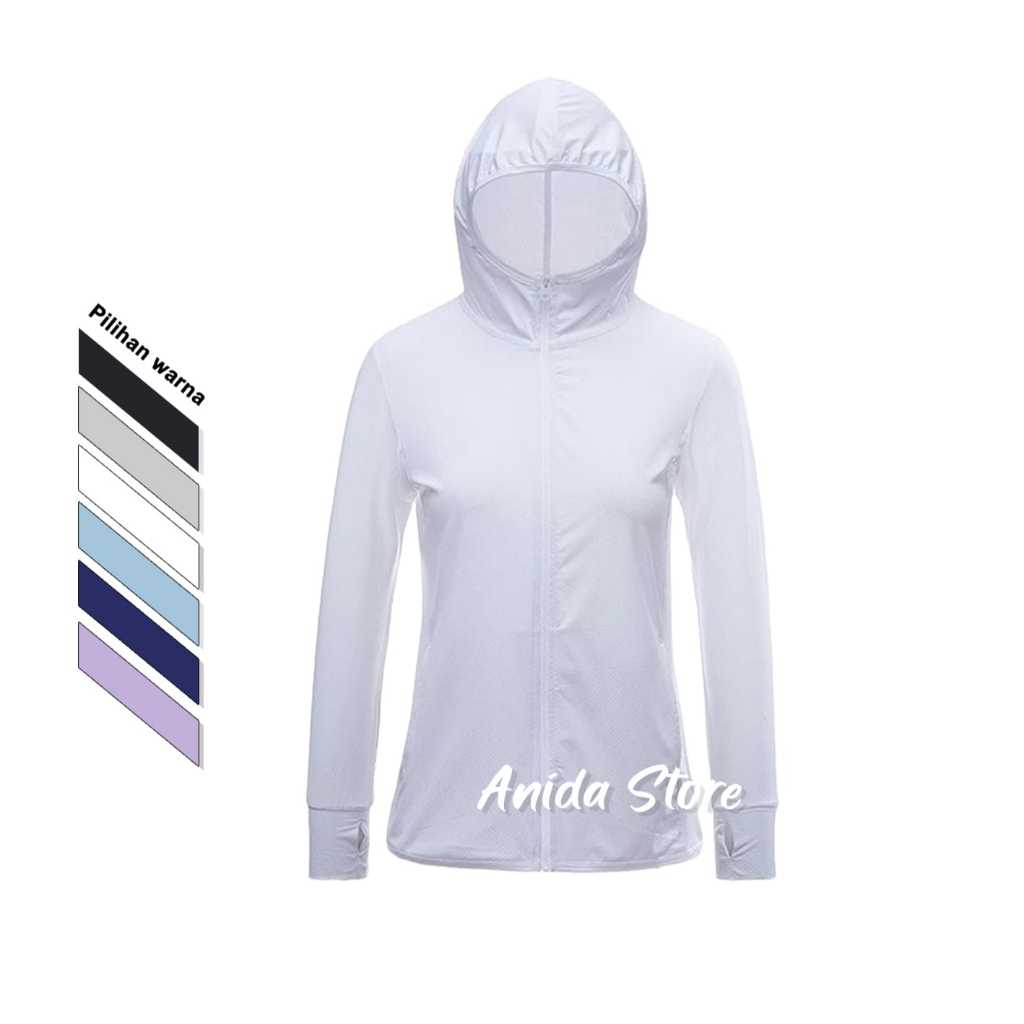 Jaket Anti Uv Olahraga Jaket Olahraga Running Lari Fitness Pria Wanita Pasti Ori