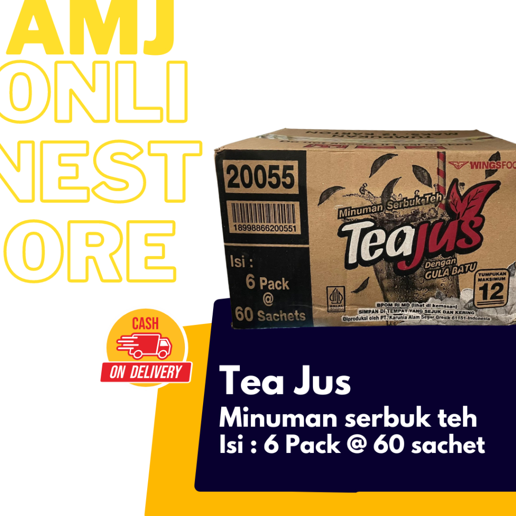 

RB Teajus Minuman Serbuk teh 1 Dus isi 6 pack@60sachet