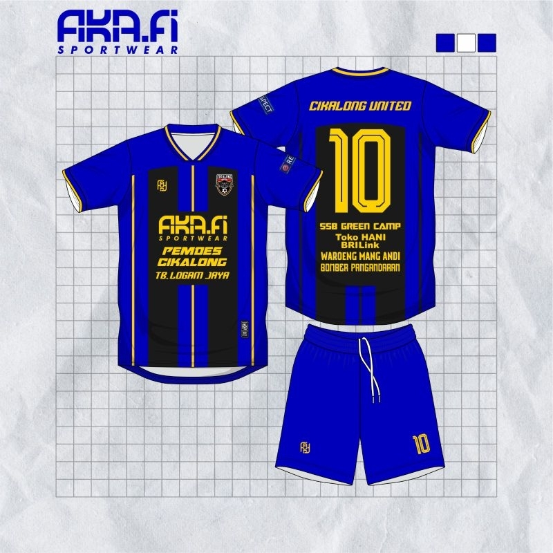 Jersey Futsal Sepakbola Free Design Bisa Satuan