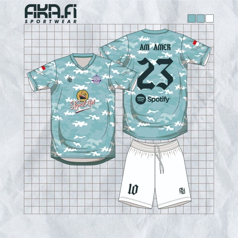 Jersey Futsal Sepakbola Free Design Bisa Satuan