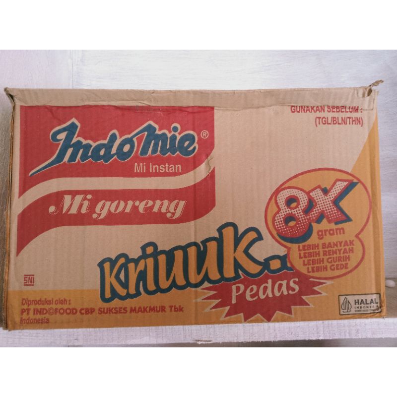 

Promo/indomie goreng kriukk pedas 8x/exp 16/10/24