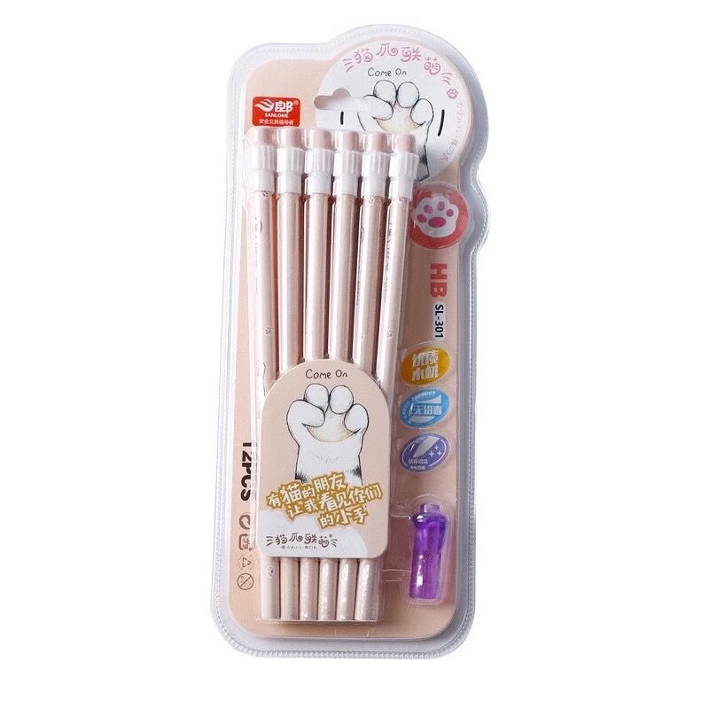 

Dalingshop / 3 in 1 Pensil HB Fancy cat/ Pensil Set 12 Pcs