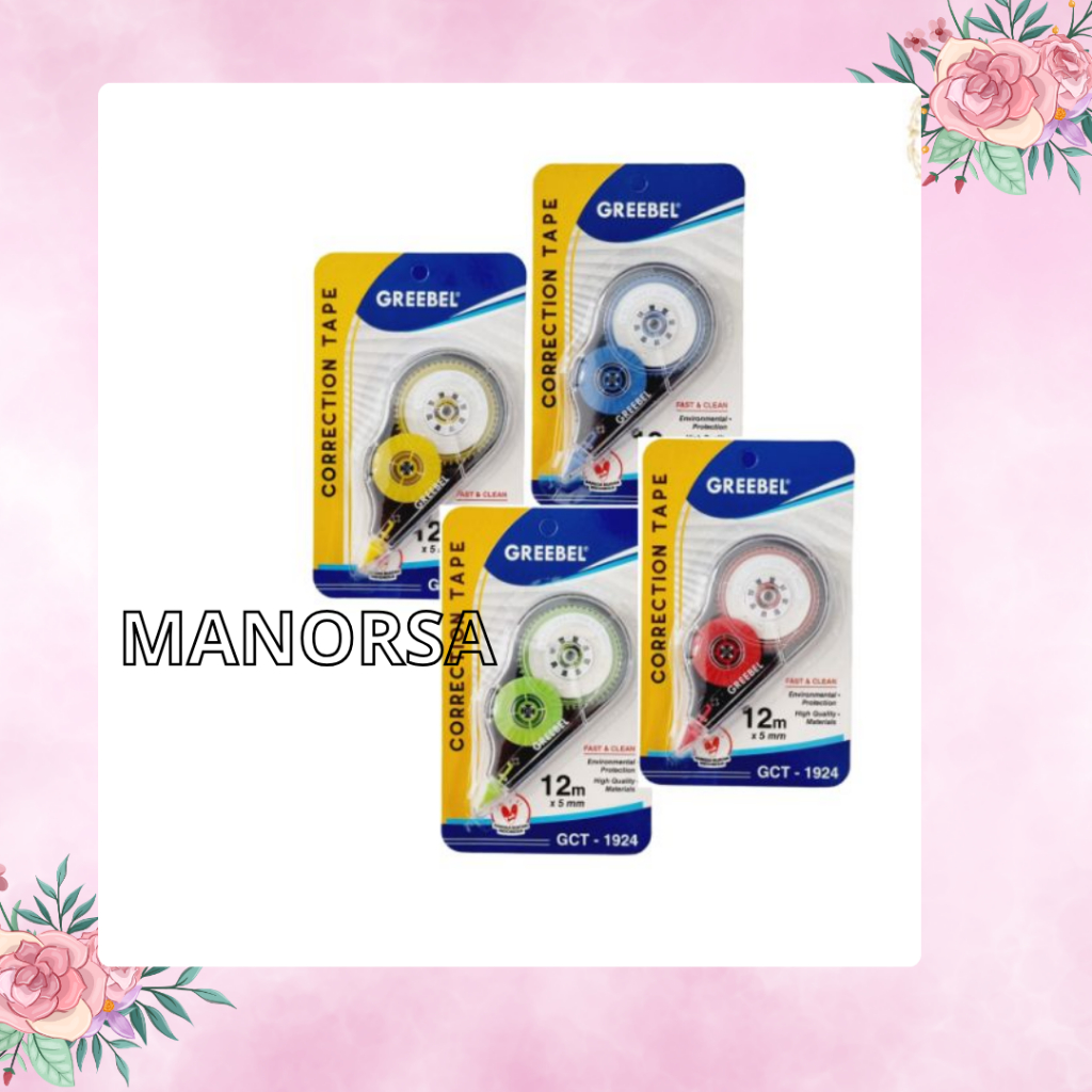 

Greebel Correction tape GCT 1924/ Tip ex kertas GCT 1924 Greebel/ Tip ex kering GCT 1924 Greebel