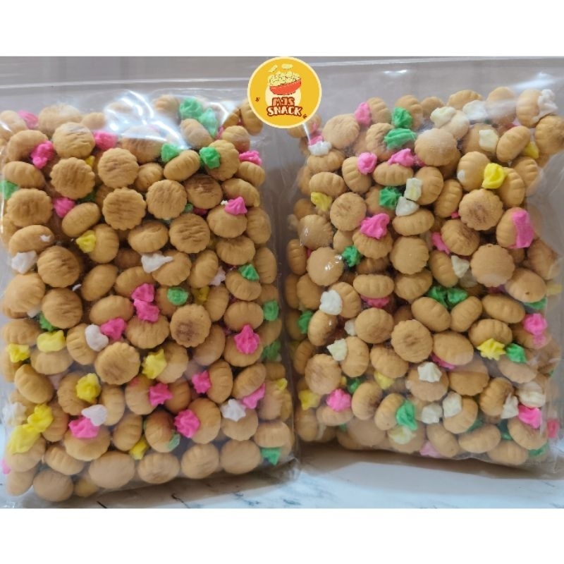 

KUE GEMBROS 220GR/KUE MONAS/BISKUIT WARNA-WARNI/SNACK KILOAN