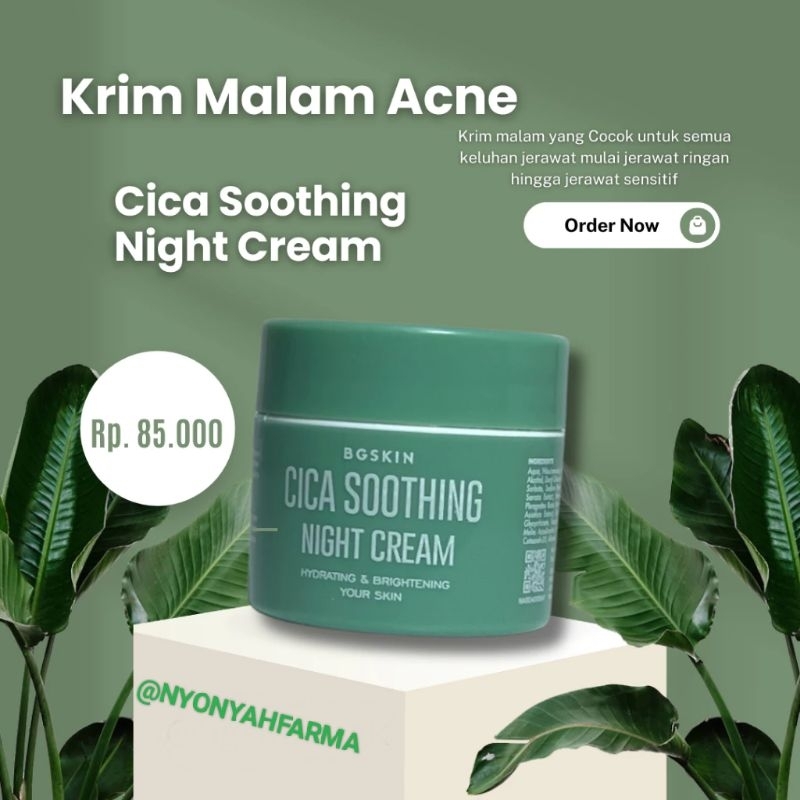 CICA SOOTHING NIGHT CREAM / NIGHT ACNE BG SKIN