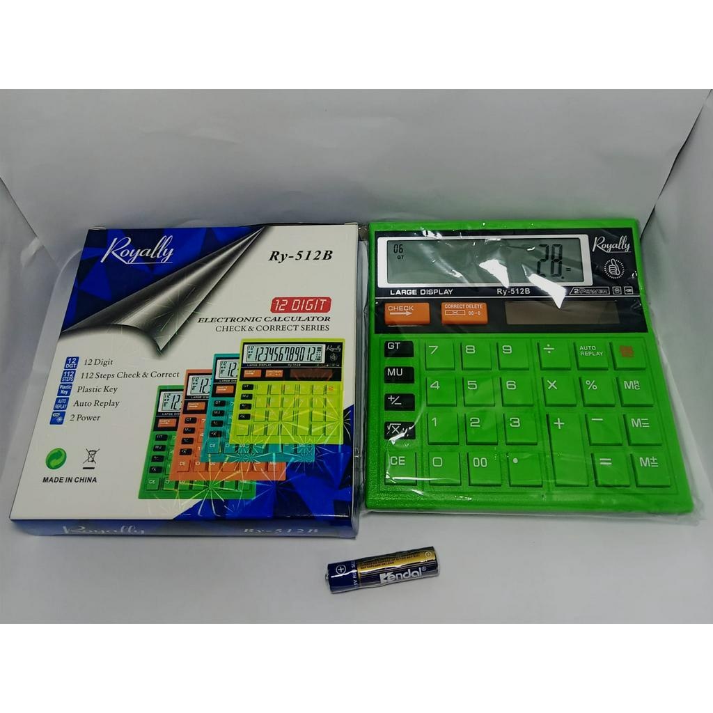 

CALCULATOR RY 512B Royally kalkulator KALKULATOR WARNA KALKULATOR DAGANG