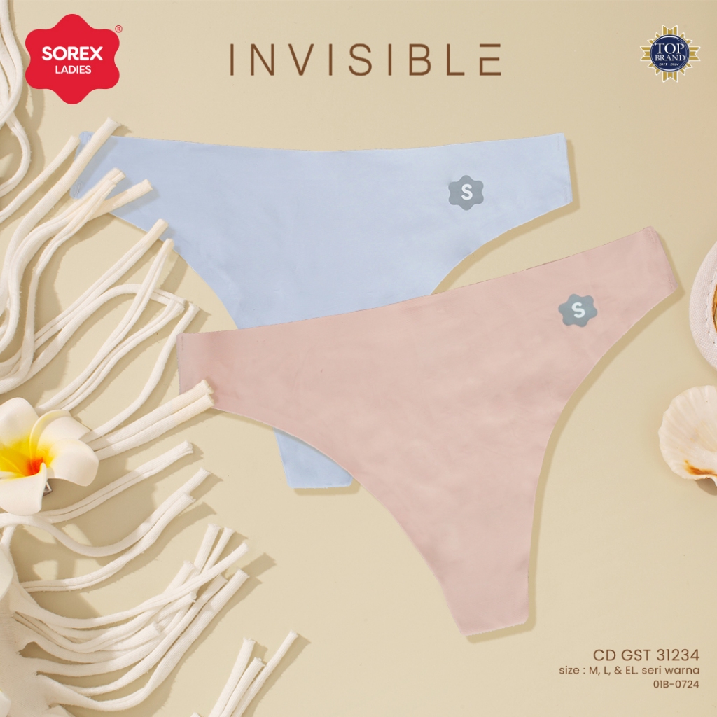 Sorex CD Celana Dalam Sexy G string Seamless Motif Polos