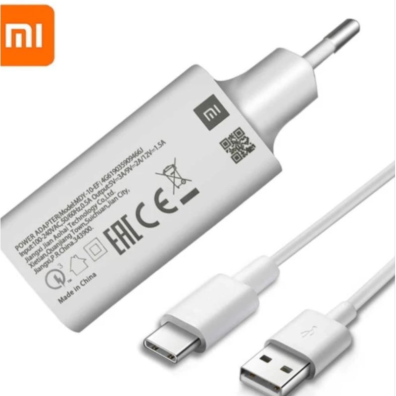 CHARGER XIAOMI REDMI 9 9T CHARGING XIAOMI 18 WAT XIAOMI REDMI NOTE 8 PRO USB TIPE C ORIGINAL