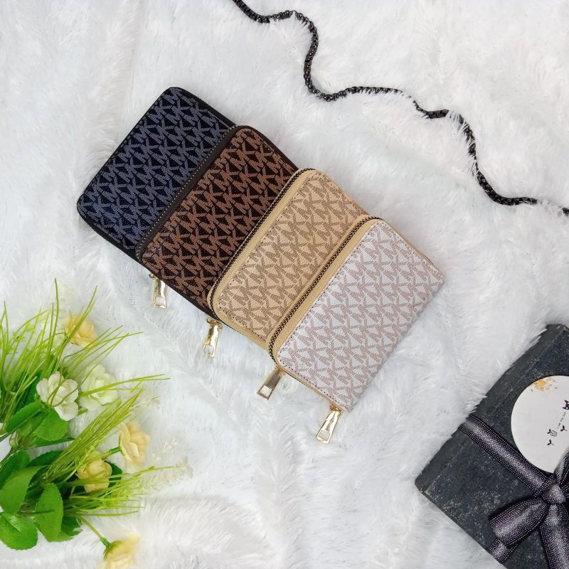 DOMPET WANITA MK MINI FREE BOX & COVER | DOMPET GEMOY MOTIF MK BEST SELLER | DOMPET MK PREMIUM