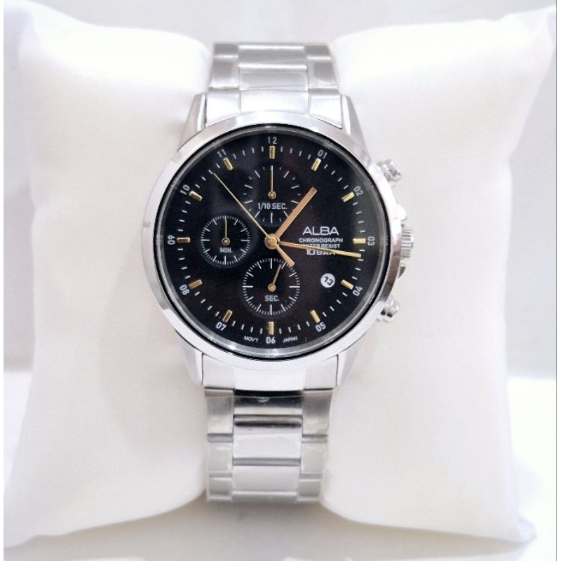 Alba AM3859X1 chrono jam tangan cowok original