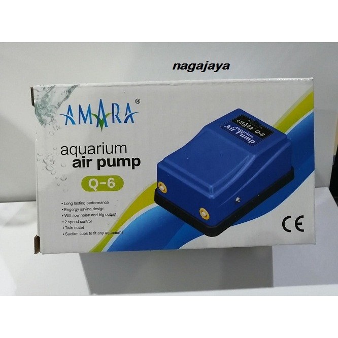 Aerator amara Q6 mesin gelembung udara 2 lubang aerator 2 lubang