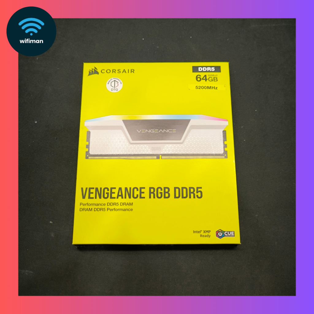 Corsair Vengeance RGB DDR5 32GBx2 5200MHz - RGB 64GB RAM Memory
