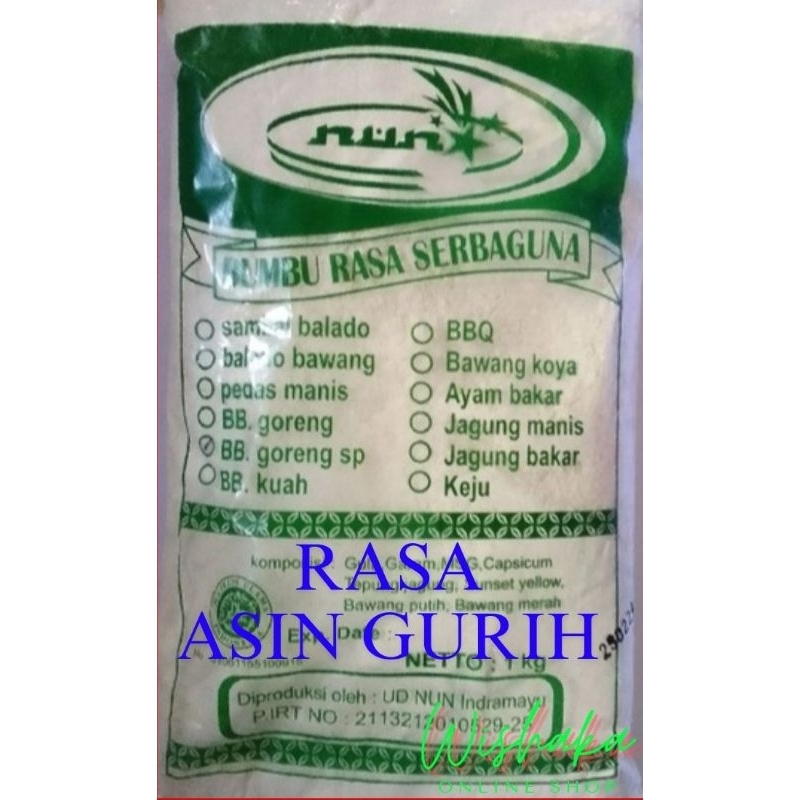 

Bumbu tabur NUN goreng SUPER isi 1kg