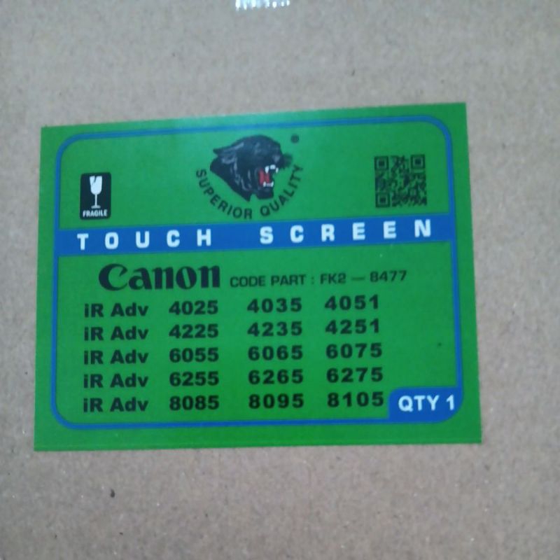 Touch Screen Mesin fotocopy canon IRA-4051/IRA-6075