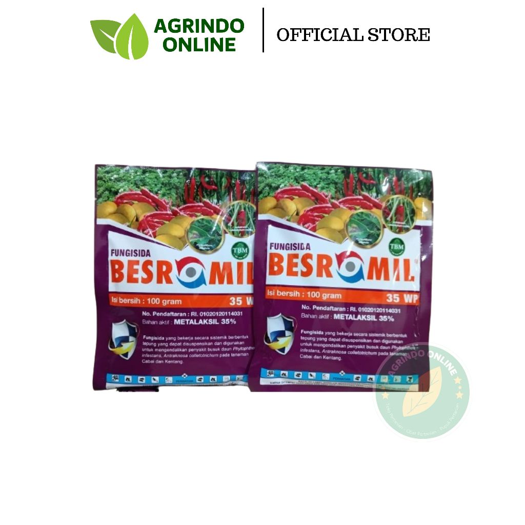 FUNGISIDA SISTEMIK - BESROMIL 100GR - METALAKSIL 35%