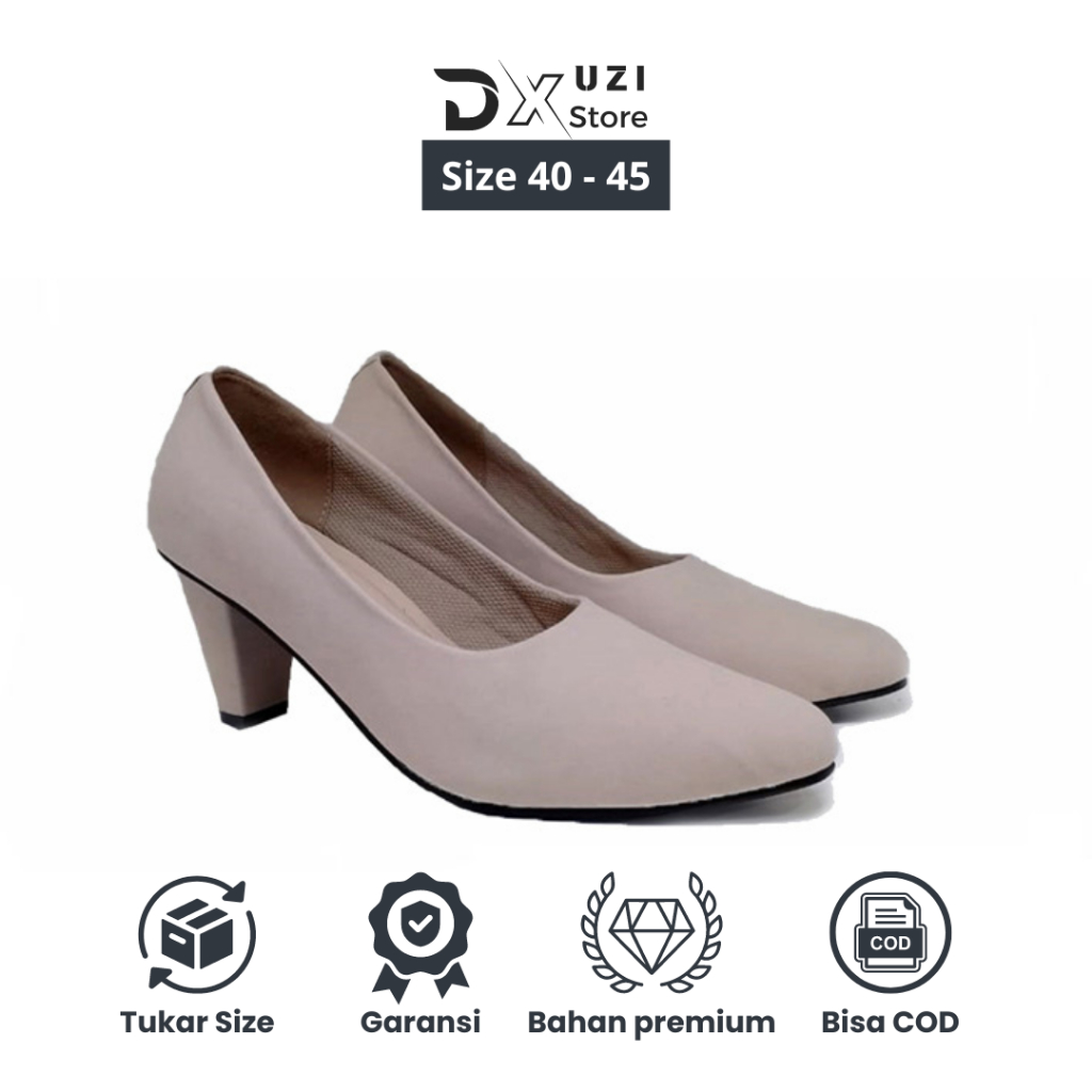 Sepatu Wanita Heels Pesta Big Size Pantofel Cewek Ukuran Besar Jumbo Original