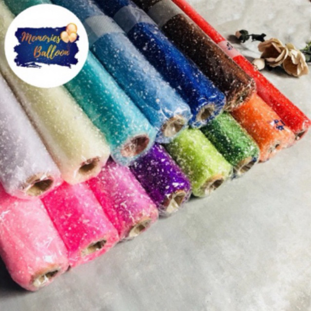 

[SALE] Jaring Buket SALJU Flower Mesh Net Kain Bunga Korean Wrapping Snow Jaring Kain Net