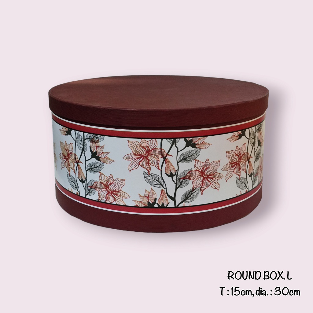 

TOKO ANQA - Kotak kado bundar Round Gift Box T: 15cm dia. 30cm (STOK TERBATAS)