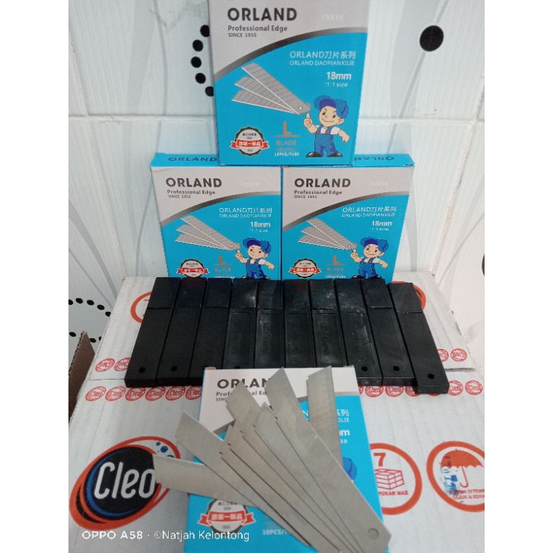 

ORLAND isi ulang CUTTER ukuran L 18mm ECER