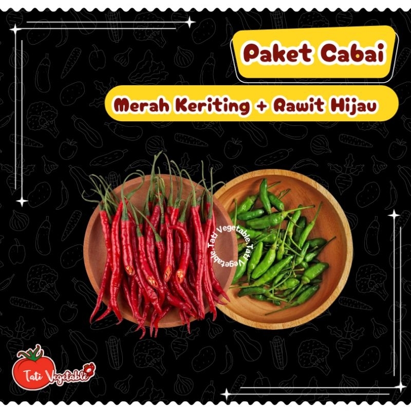 

Cabe Rawit Hijau dan Cabai Merah Keriting || Aneka Cabai Grosir || Fresh || Sayuran Segar || Tati Vegetable || Groceries || Sayuran Murah Jabodetabek