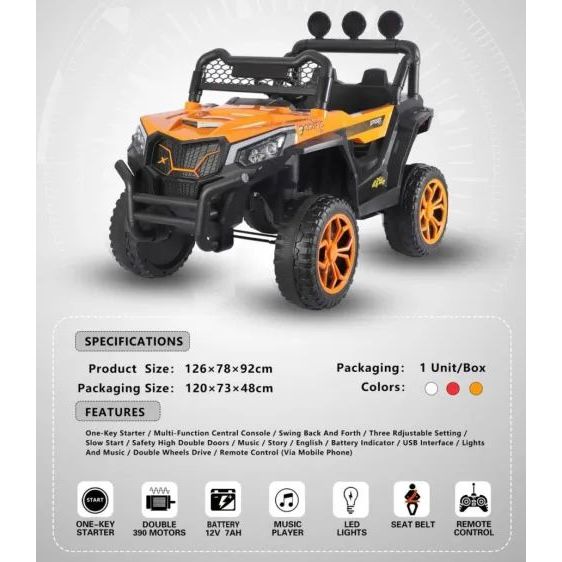 SEWA Mobil Pasific Orange - Azkia Baby Rental Medan Mainan Anak Medan