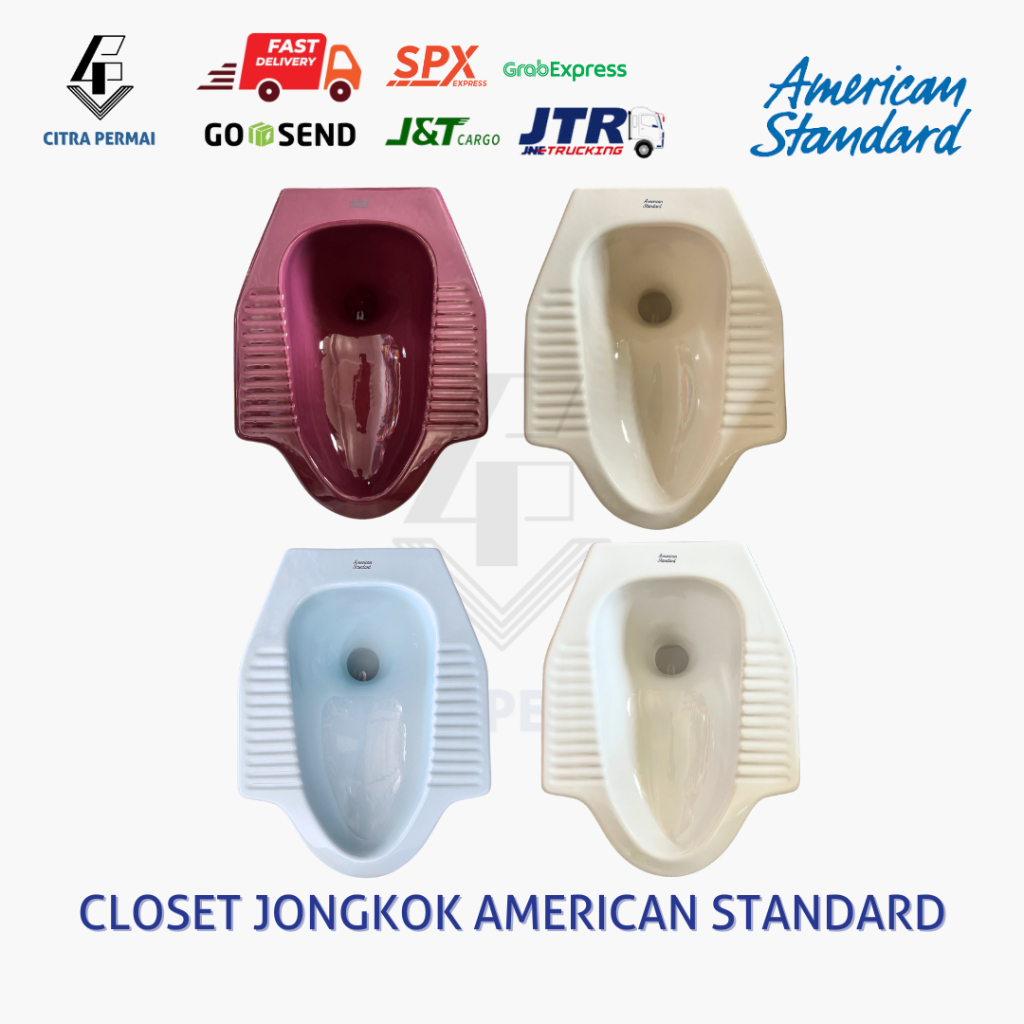 KLOSET JONGKOK AMERICAN STANDARD (PUTIH, MAROON, CREAM, BIRU) / KLOSET AMERICAN STANDARD /  KLOSET J