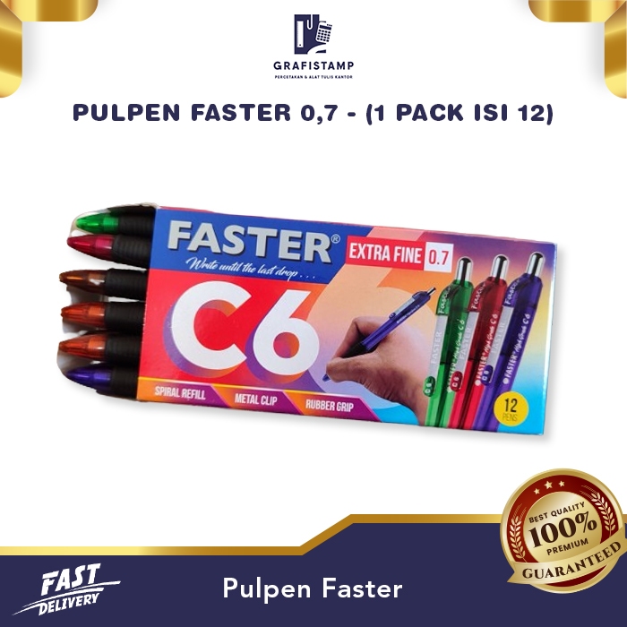 

Pulpen Faster C6 0,7 (Pen) - Pack