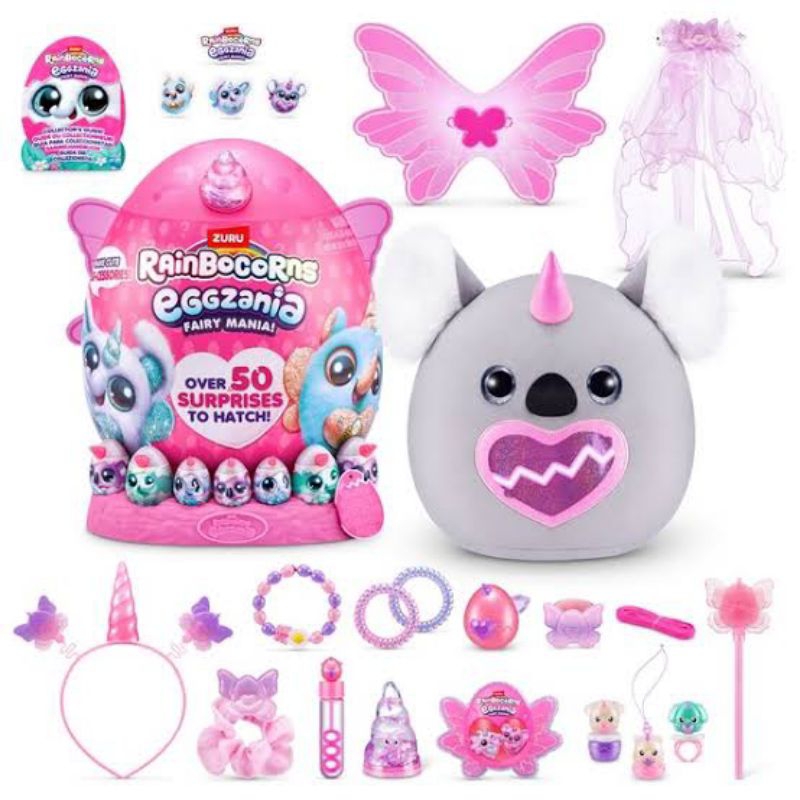 Zuru Rainbocorns Eggzania Fairy Mania Surprise Boneka Kapsul